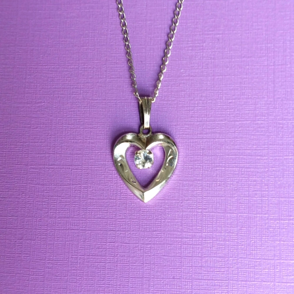 Sterling Silver Heart Necklace ♥️
